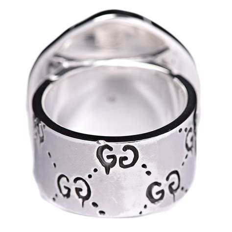 gucci ghost silver skull keychain|Gucci ghost ring.